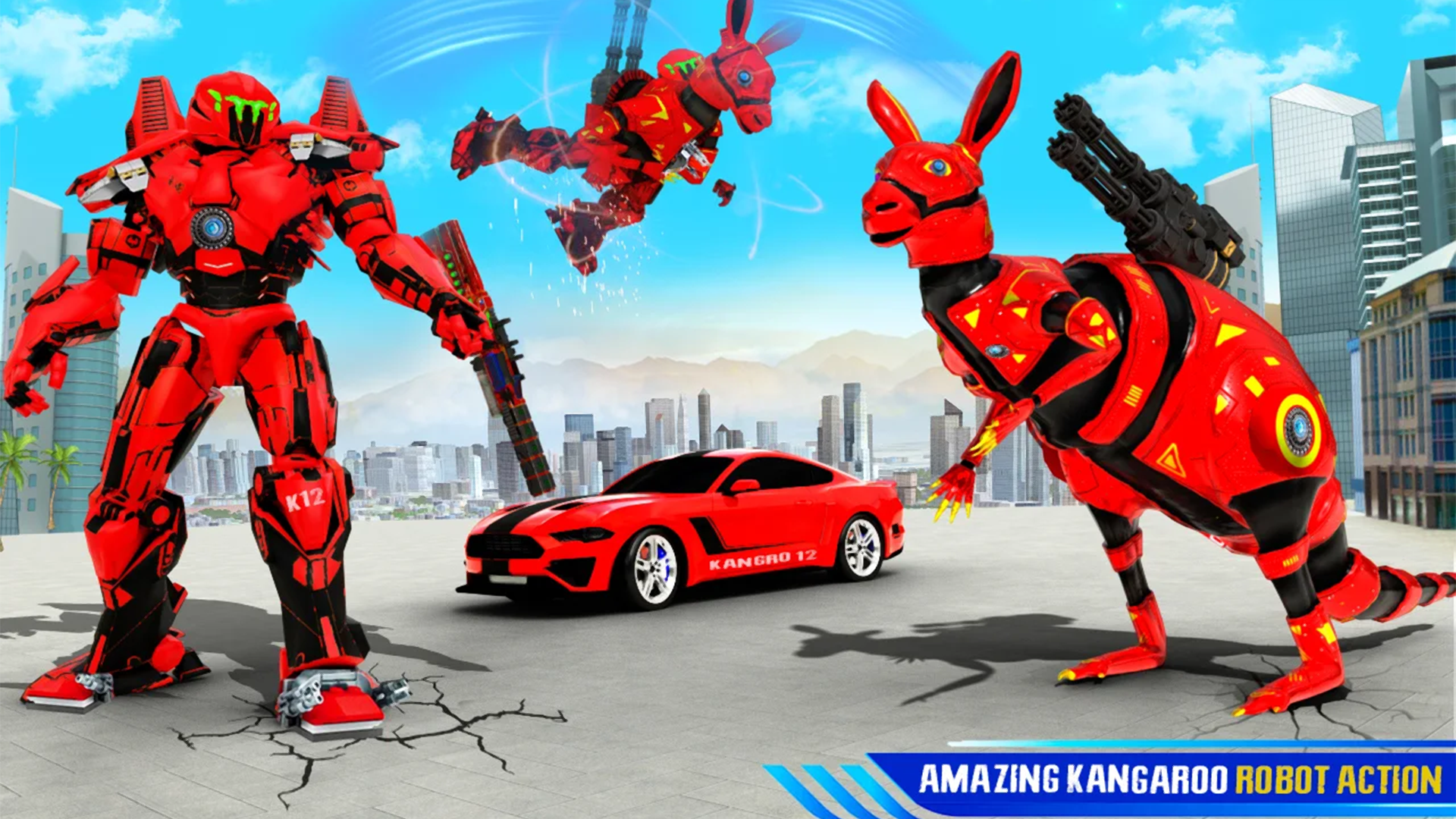 اسکرین شات 4 برنامه Kangaroo Robot Car Transform