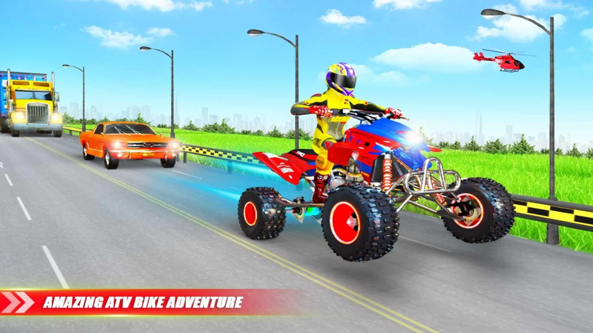 اسکرین شات 3 برنامه ATV Quad Bike Traffic Racing