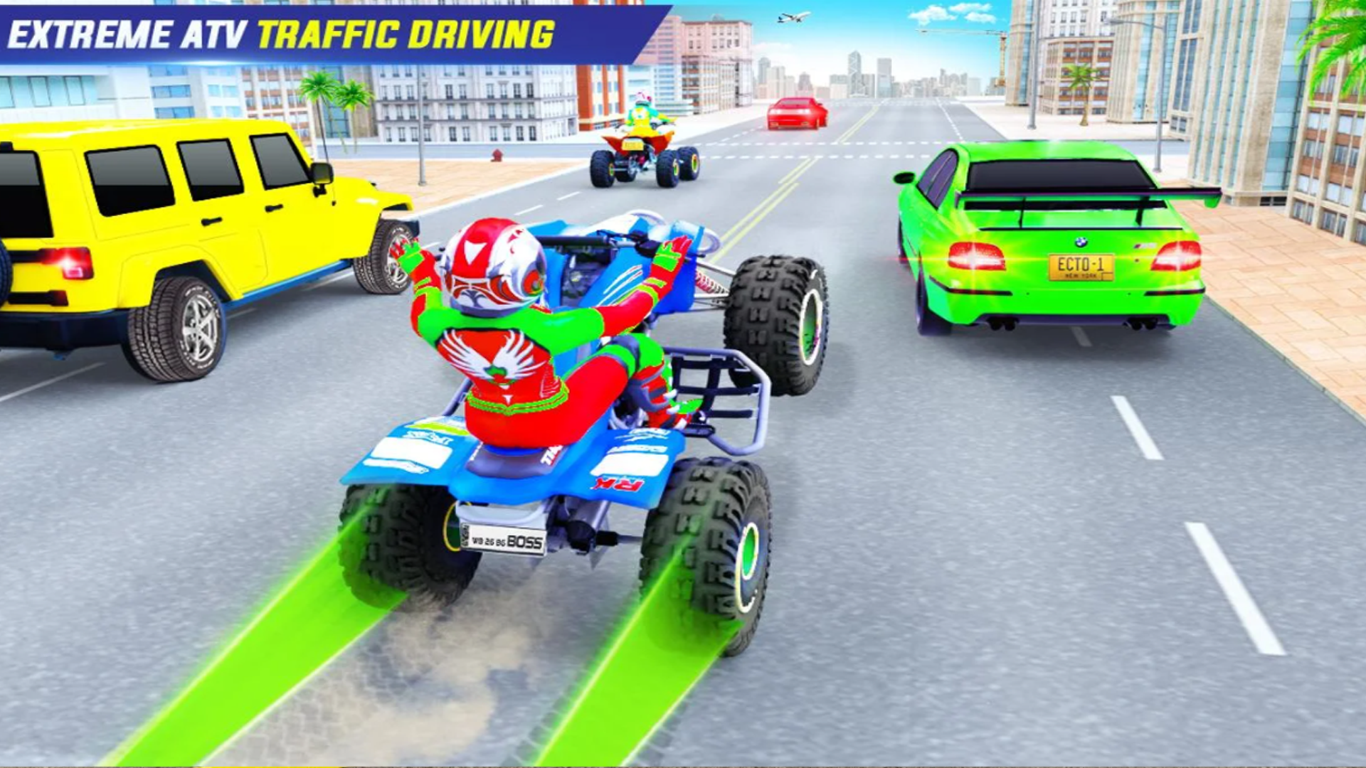 اسکرین شات 4 برنامه ATV Quad Bike Traffic Racing