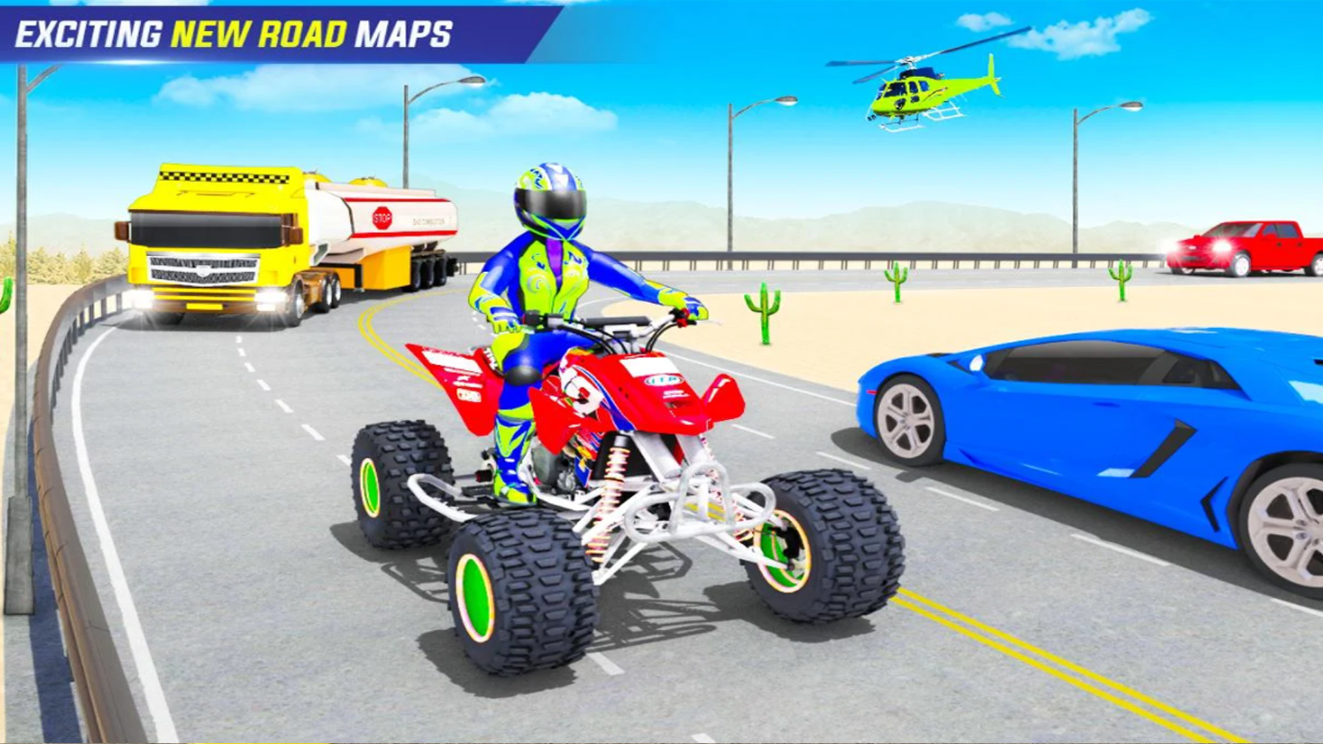 اسکرین شات 6 برنامه ATV Quad Bike Traffic Racing