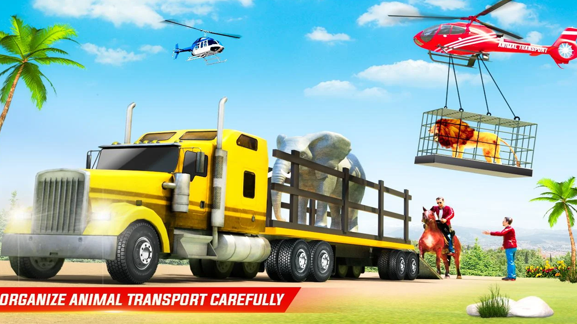 اسکرین شات 2 برنامه Farm Animal Transporter Truck