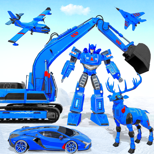 اسکرین شات 1 برنامه Snow Excavator Robot Car Games