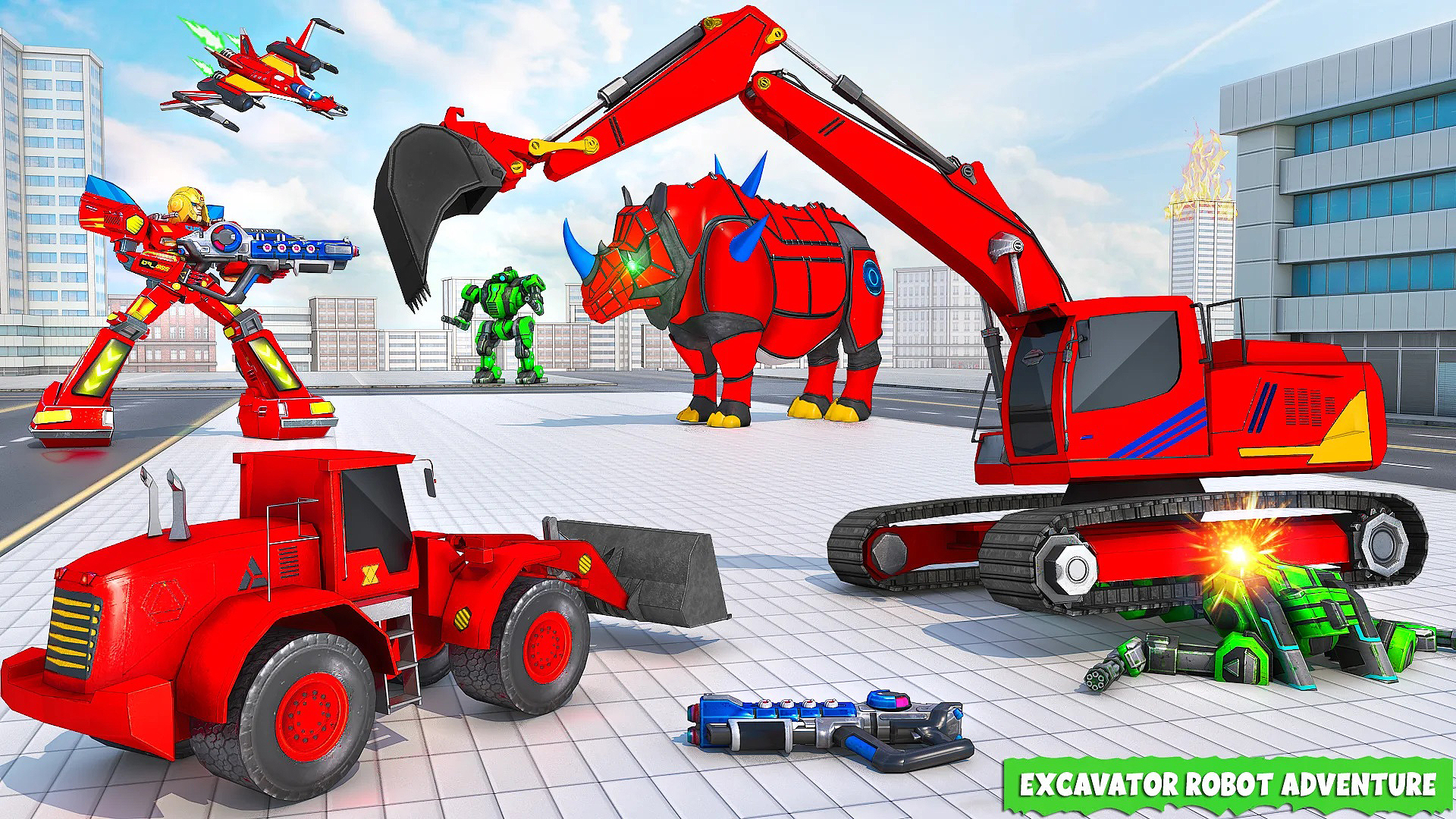 اسکرین شات 8 برنامه Snow Excavator Robot Car Games