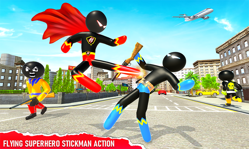 اسکرین شات 1 برنامه Stickman Speed Hero Superhero