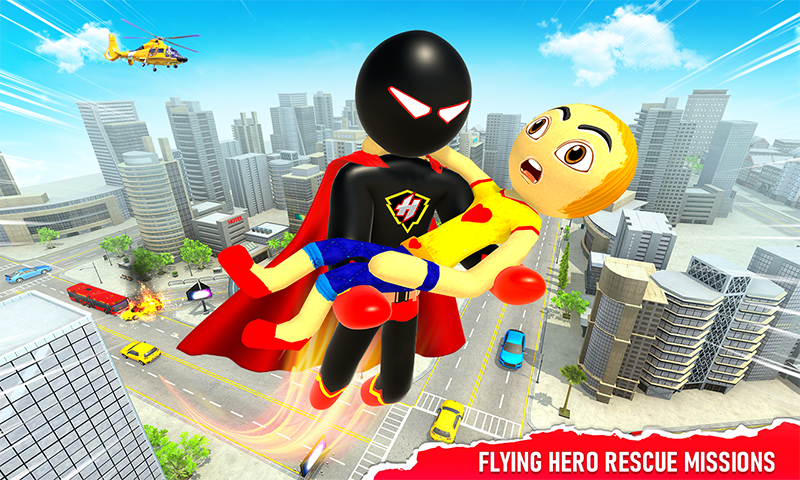 اسکرین شات 3 برنامه Stickman Speed Hero Superhero