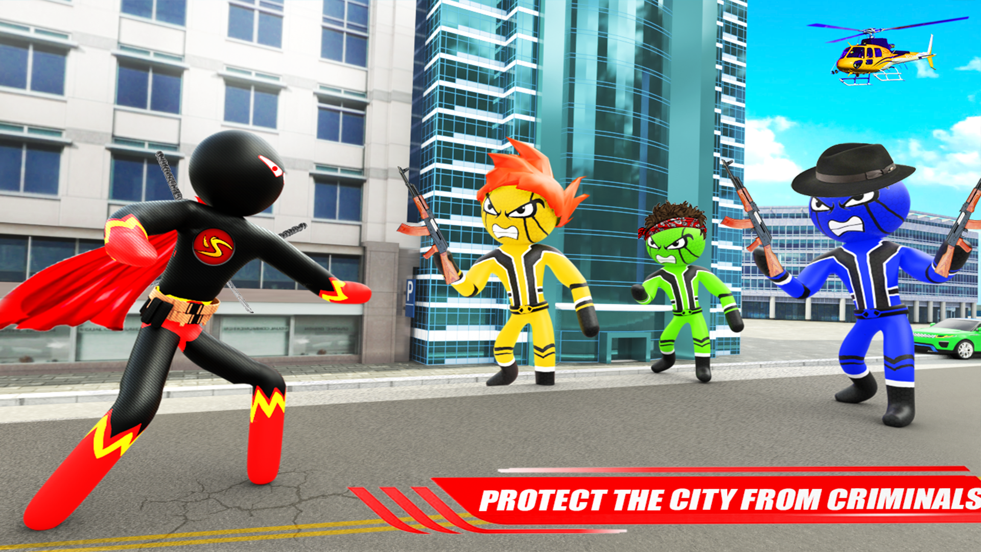 اسکرین شات 6 برنامه Stickman Rope Superhero Game