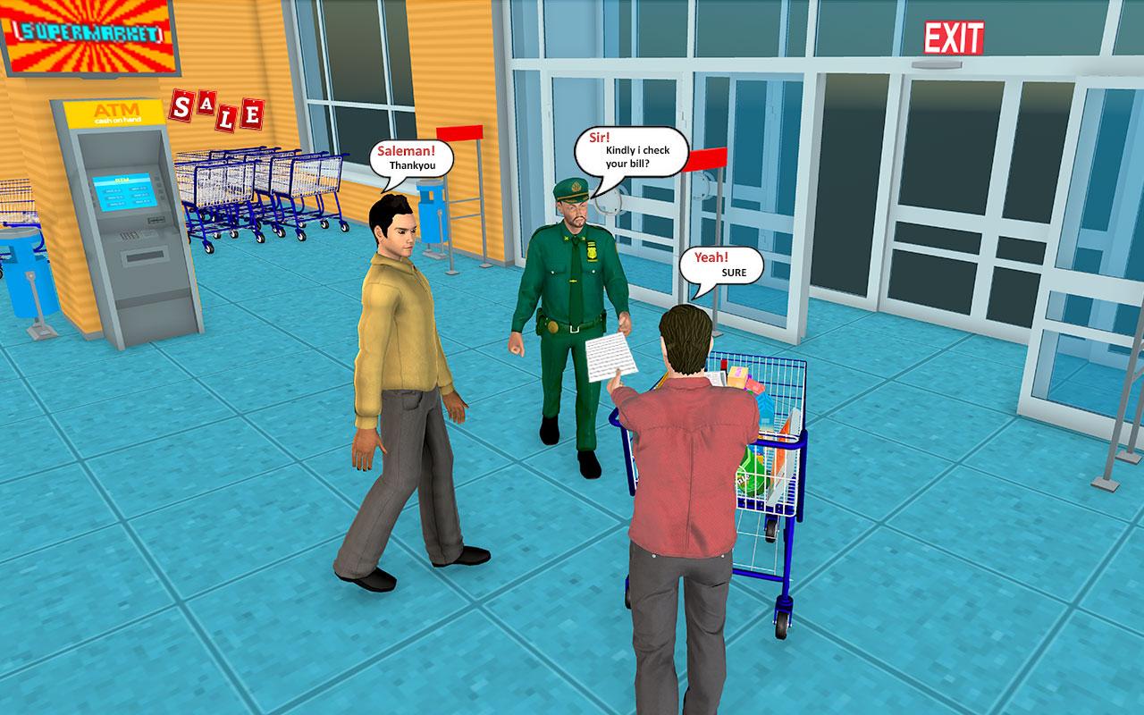 اسکرین شات 3 بازی Supermarket Shopping Game 3D