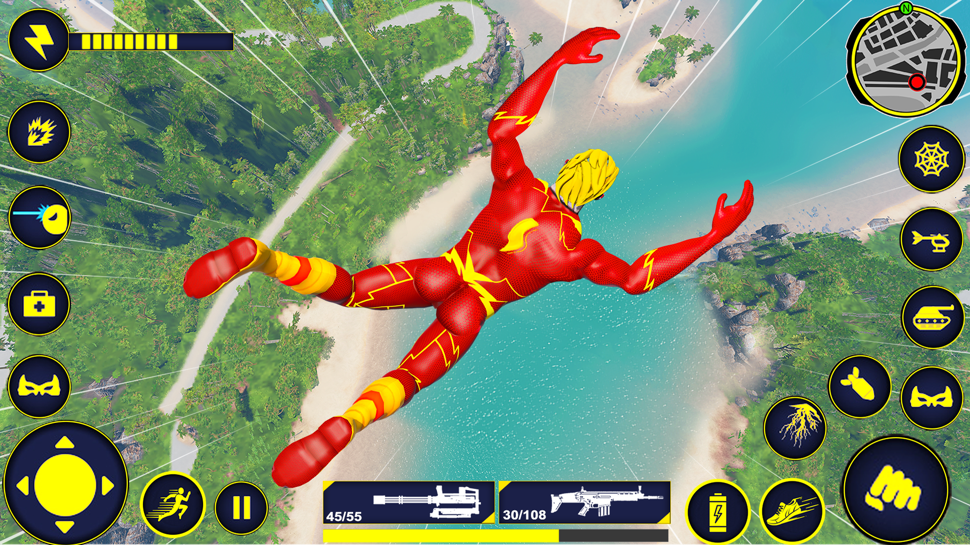 اسکرین شات 4 برنامه Speed Hero: Superhero Games