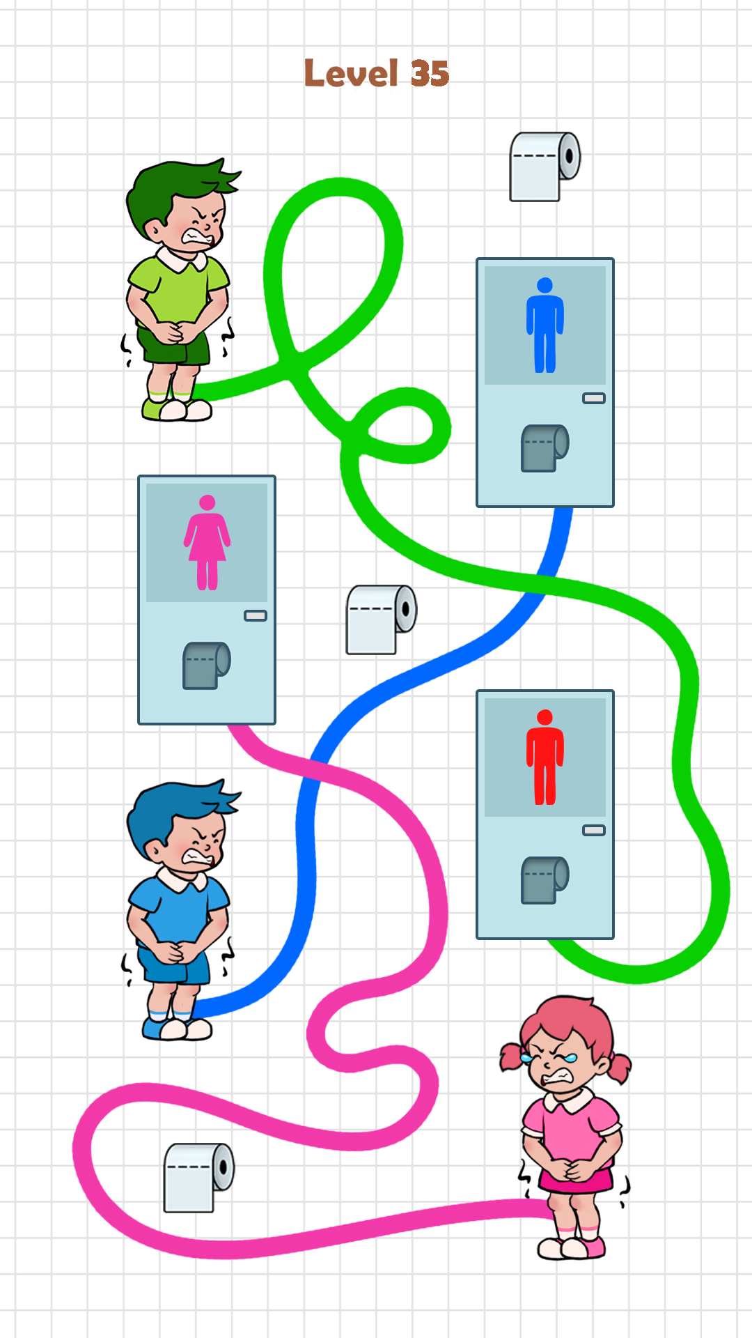 اسکرین شات 2 بازی Toilet Rush Race: Pee Master
