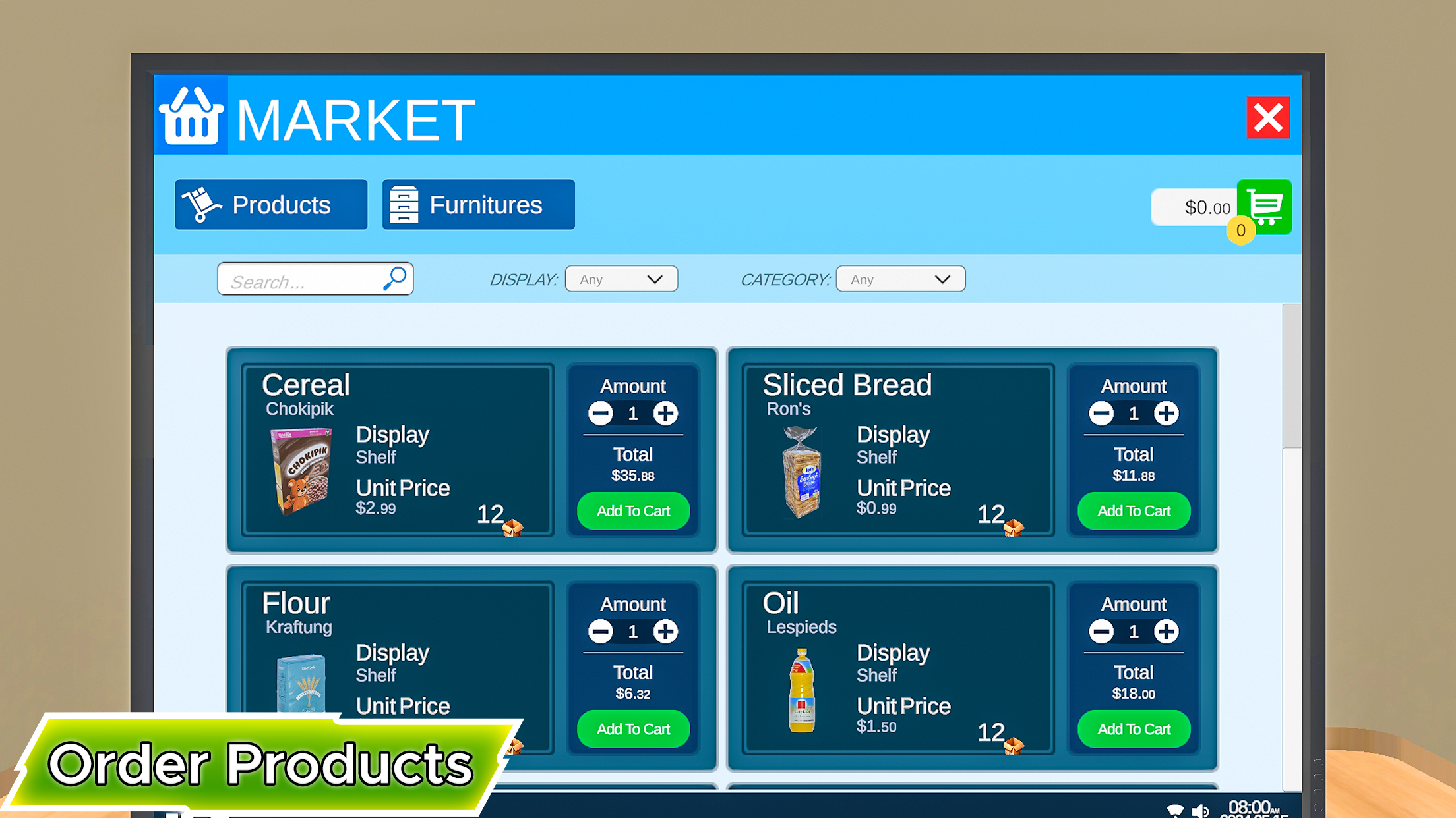 اسکرین شات 4 بازی Supermarket Store Game 3D