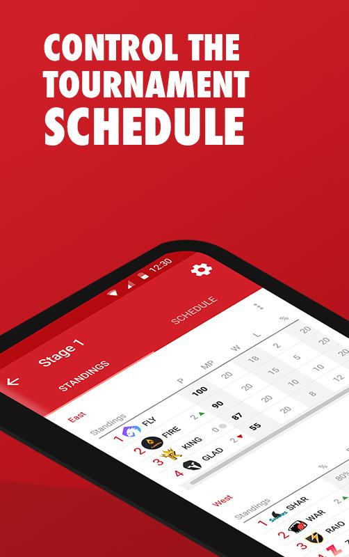 اسکرین شات 4 برنامه Tournament and bracket manager