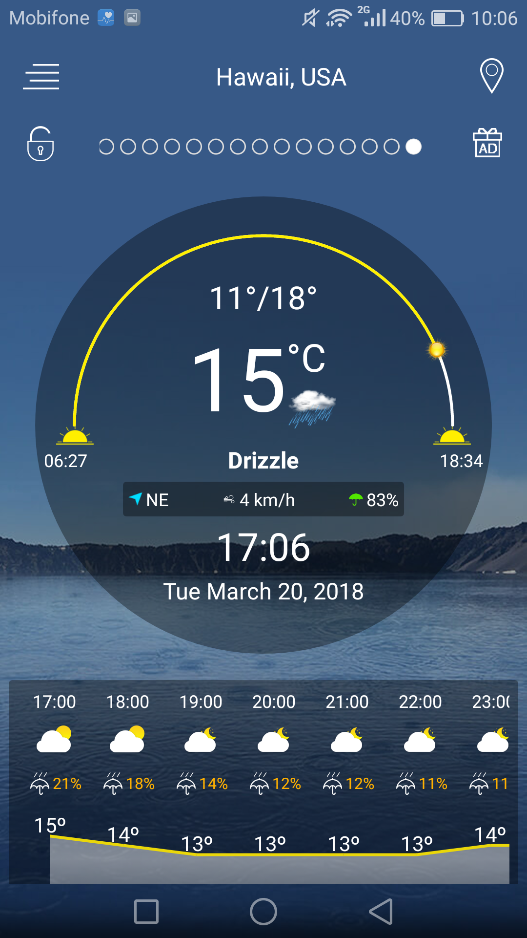 اسکرین شات 1 برنامه Weather forecast