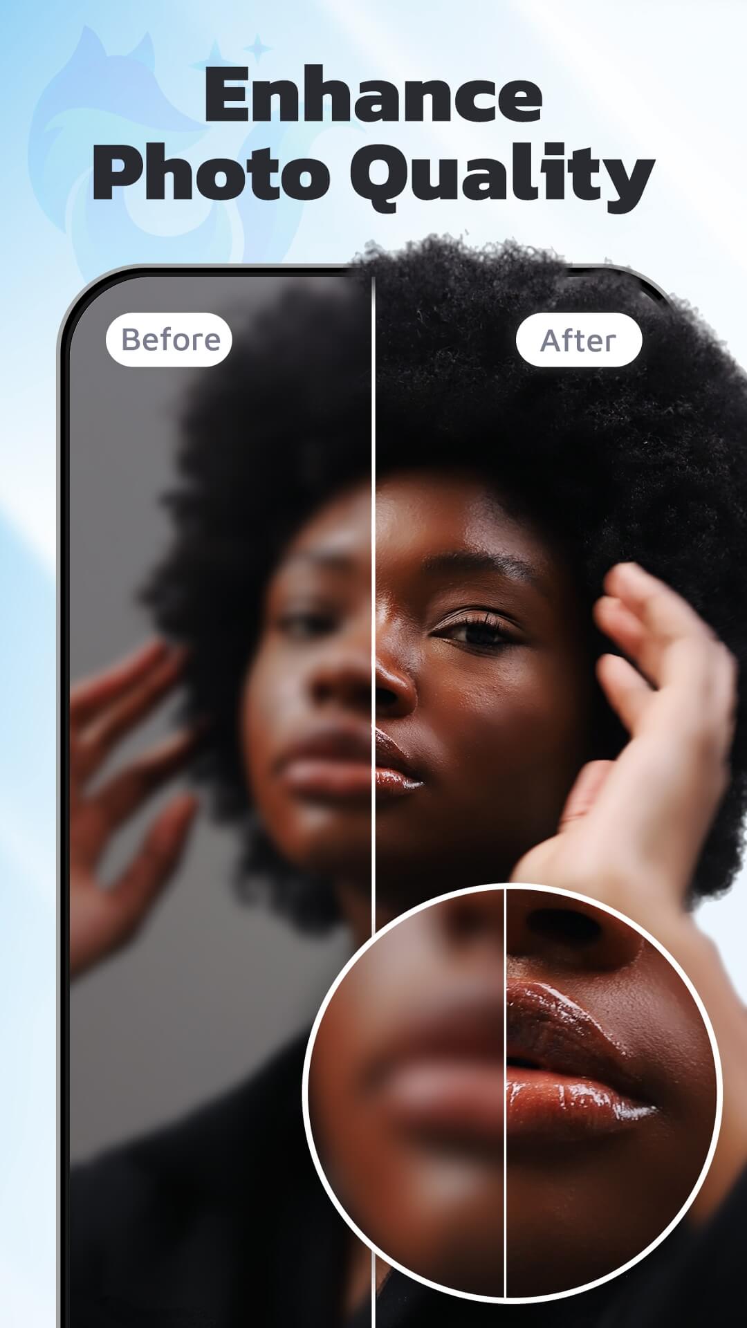 اسکرین شات 3 برنامه AI Photo Enhancer - EnhanceFox