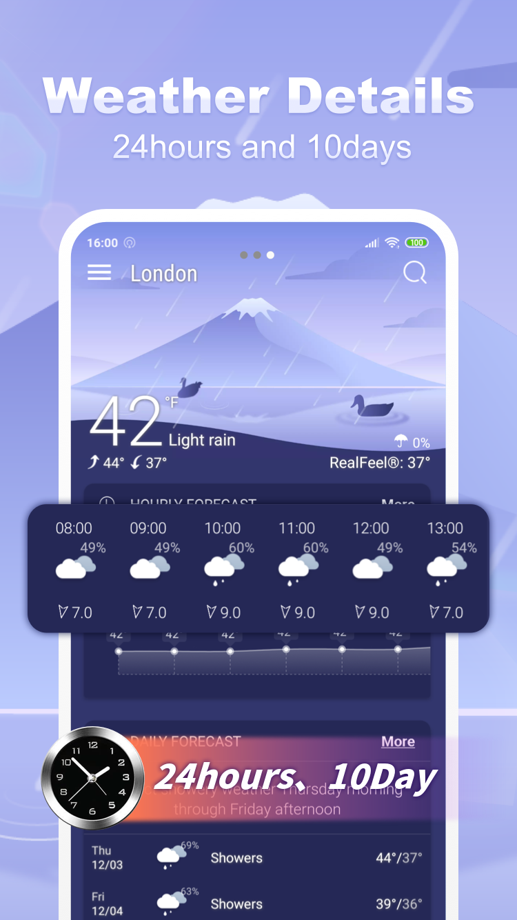 اسکرین شات 1 برنامه Weather Live - Widgets & Radar