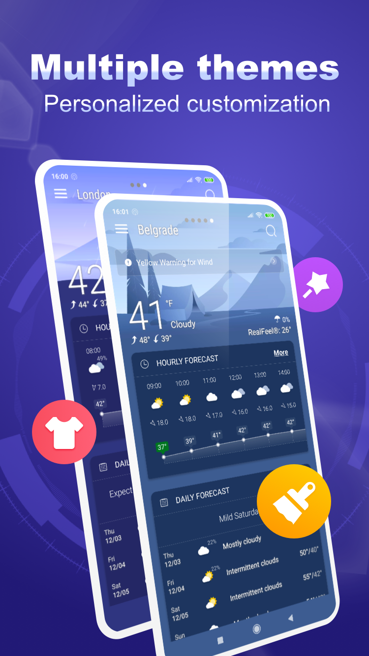 اسکرین شات 6 برنامه Weather Live - Widgets & Radar