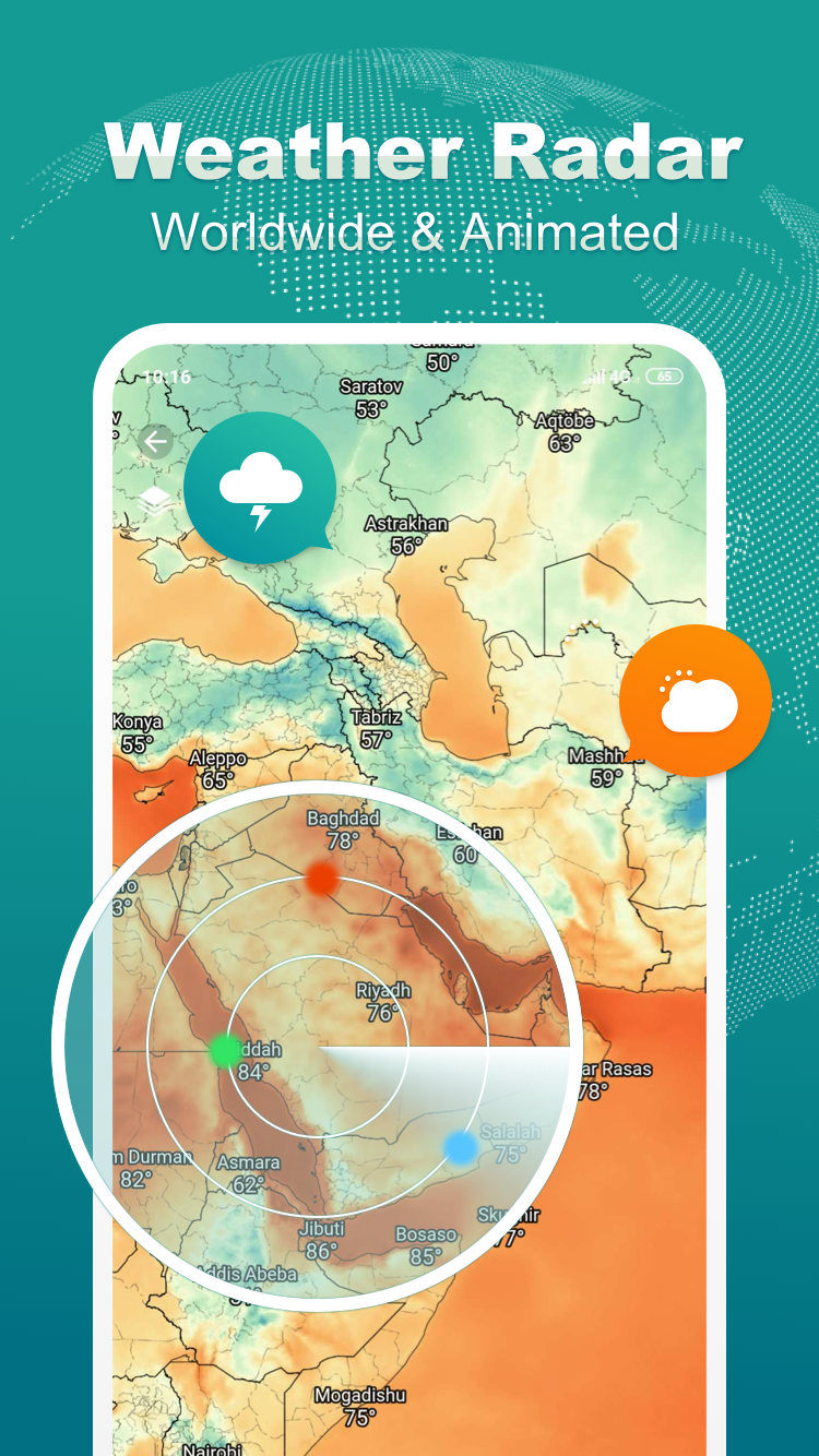 اسکرین شات 5 برنامه Weather Live - Widgets & Radar
