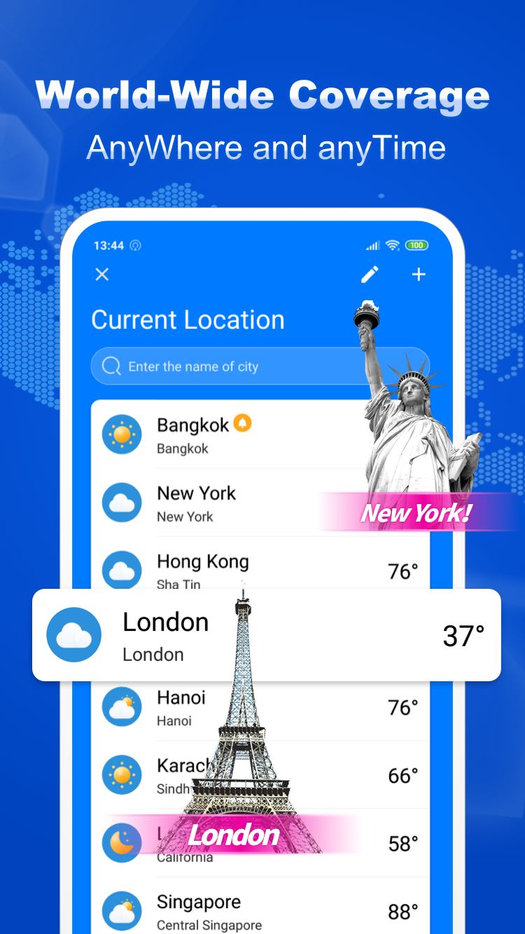 اسکرین شات 8 برنامه Weather Live - Widgets & Radar