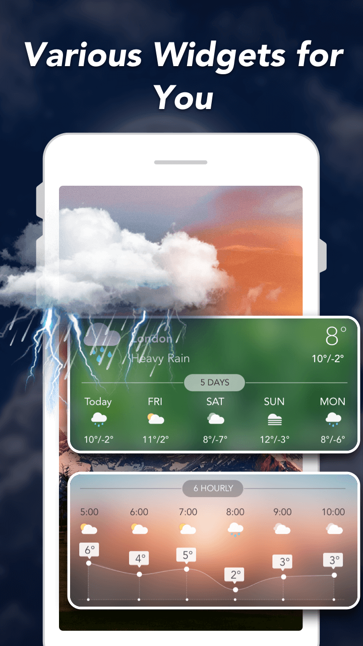 اسکرین شات 5 برنامه Weather Forecast: Live Weather