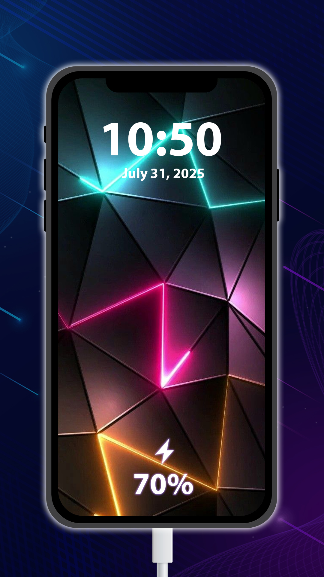 اسکرین شات 3 برنامه Battery Charging Live Effects