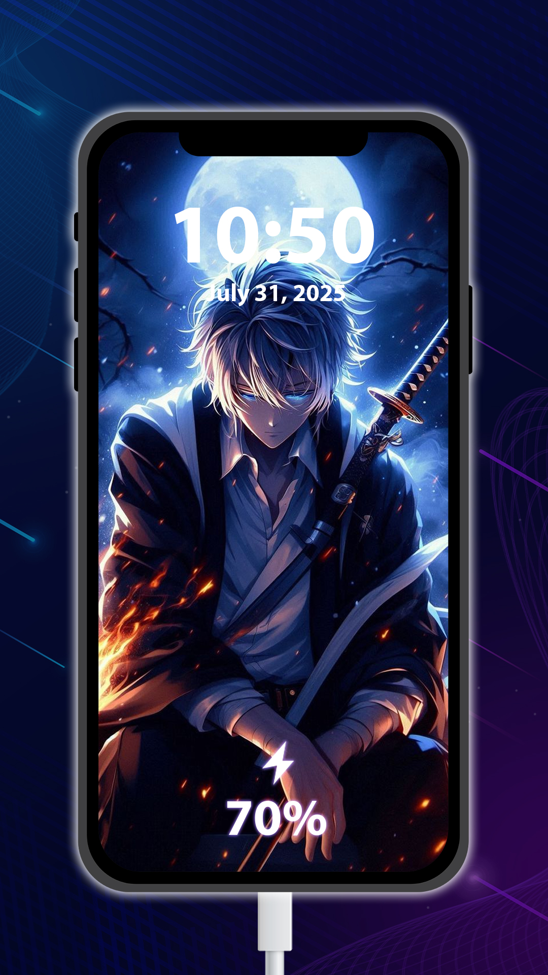 اسکرین شات 4 برنامه Battery Charging Live Effects