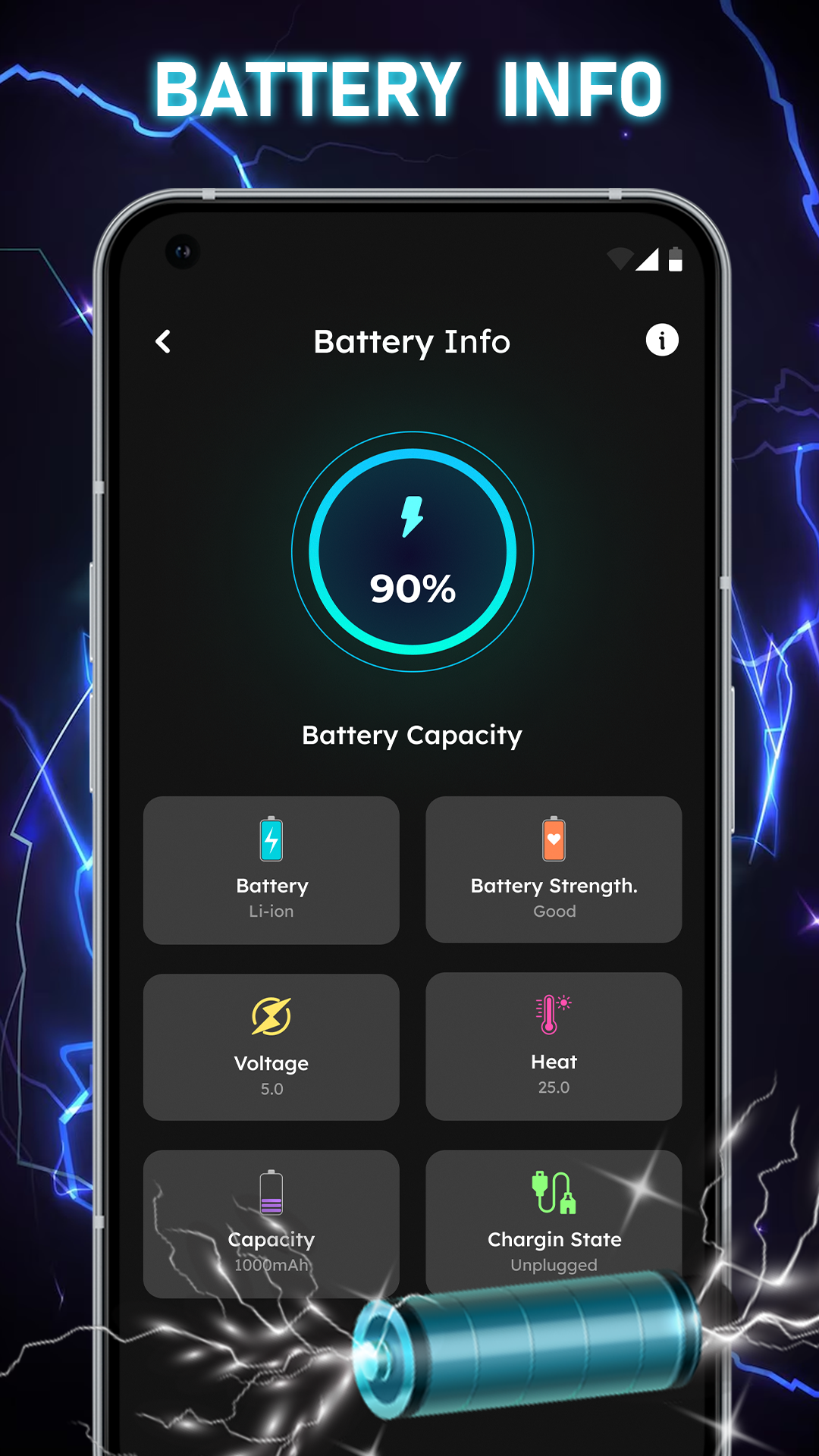 اسکرین شات 6 برنامه Battery Charging Animation Art