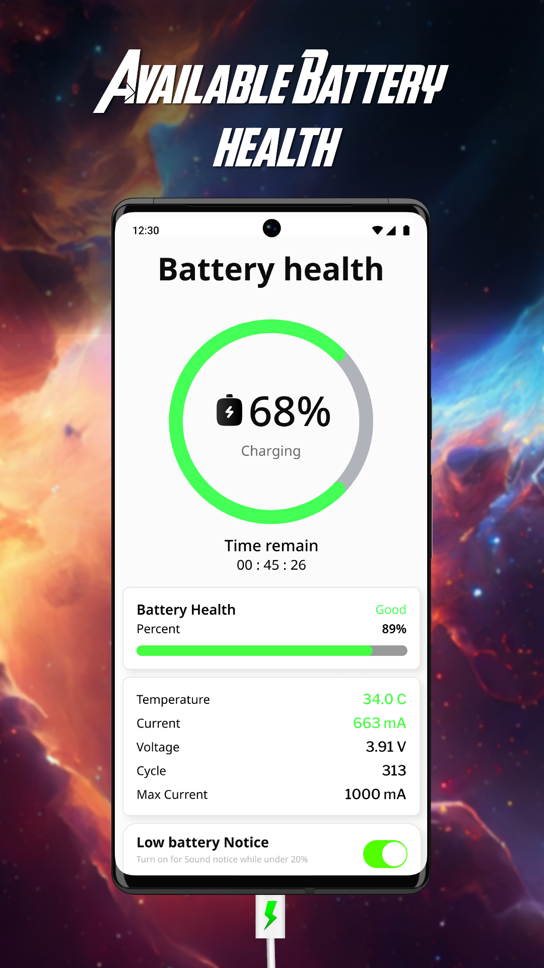 اسکرین شات 6 برنامه Battery Charging Animation