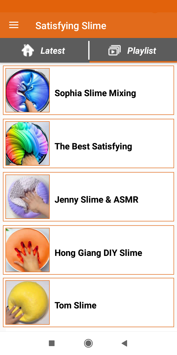 اسکرین شات برنامه Satisfying Slime Videos 2