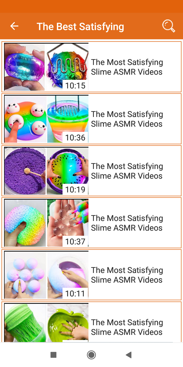 اسکرین شات برنامه Satisfying Slime Videos 3