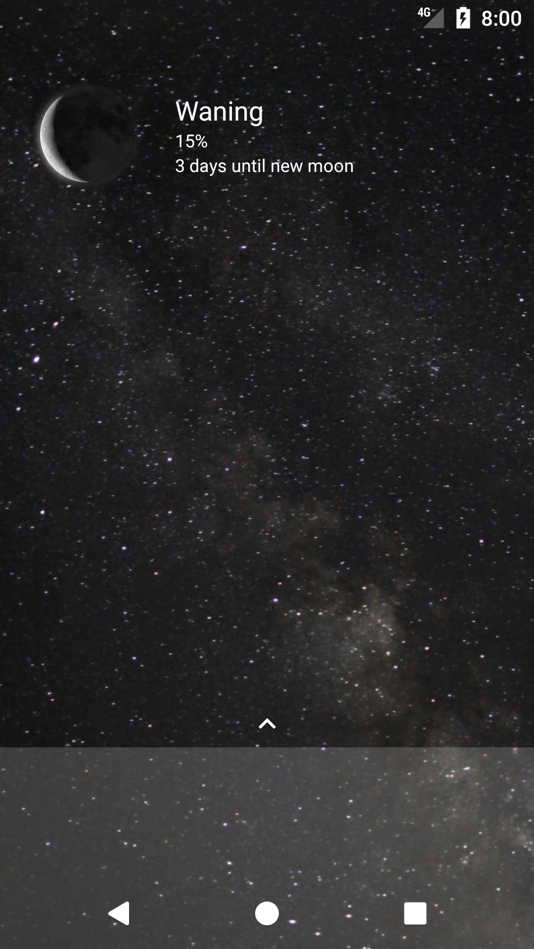 اسکرین شات 5 برنامه MOON - Current Moon Phase