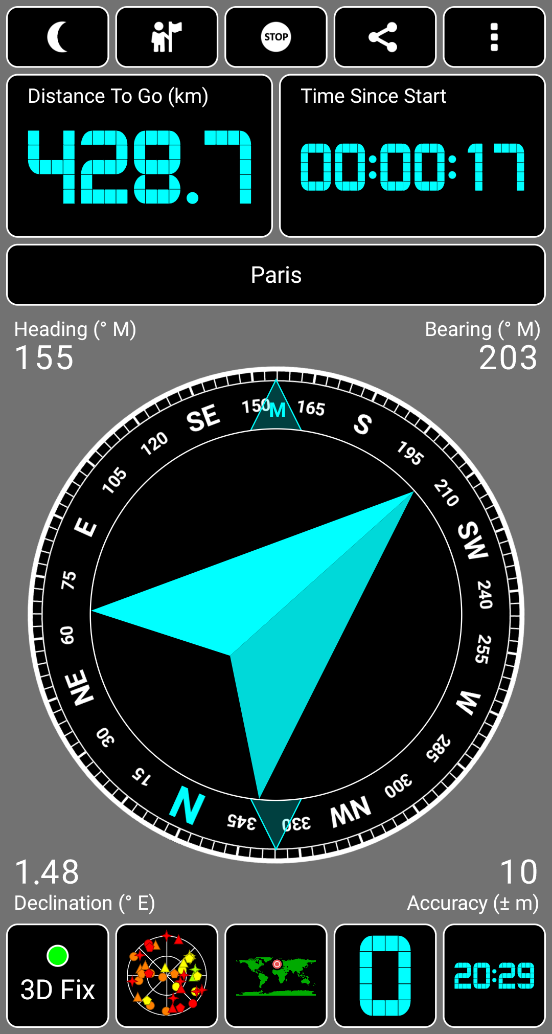 اسکرین شات 5 برنامه GPS Test