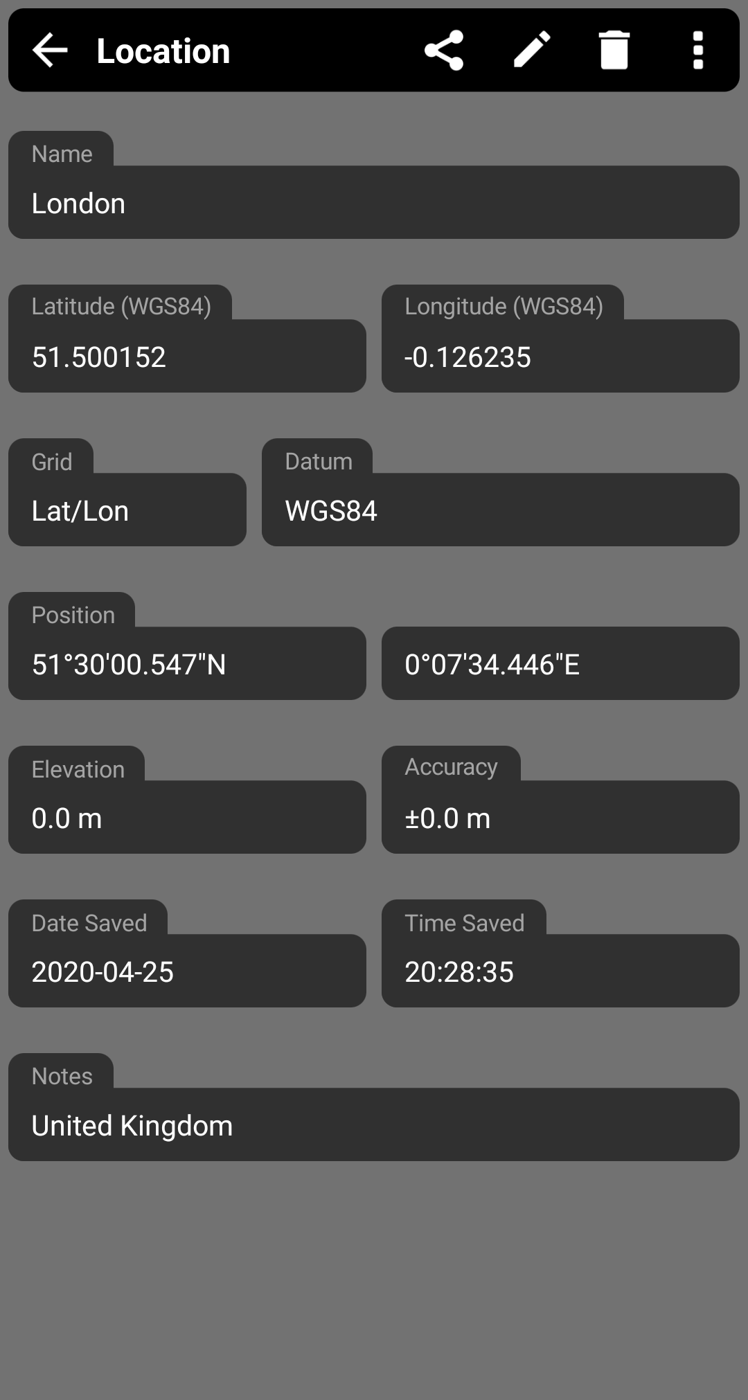 اسکرین شات 8 برنامه GPS Test