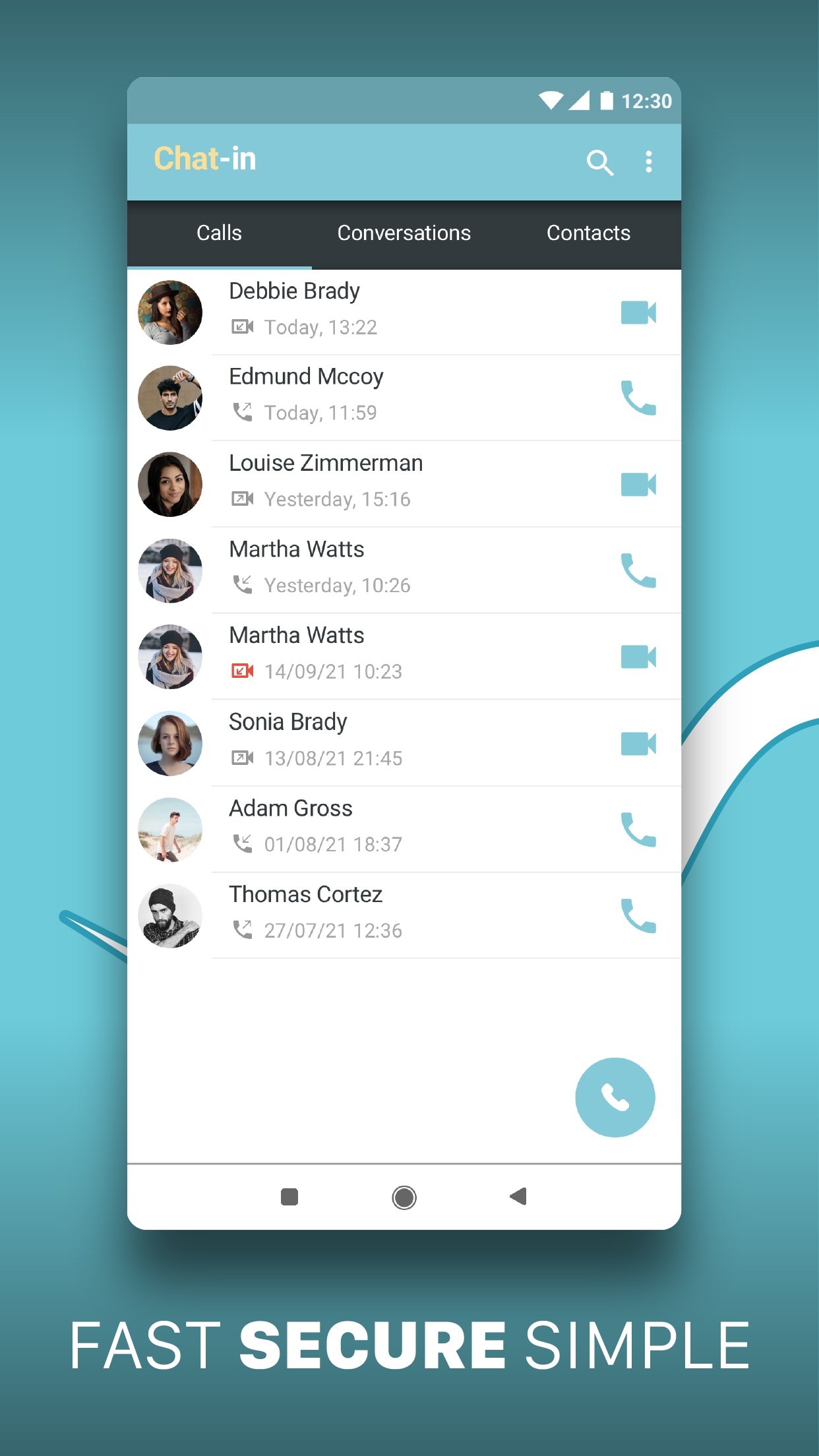 اسکرین شات 1 برنامه Chat-in Instant Messenger