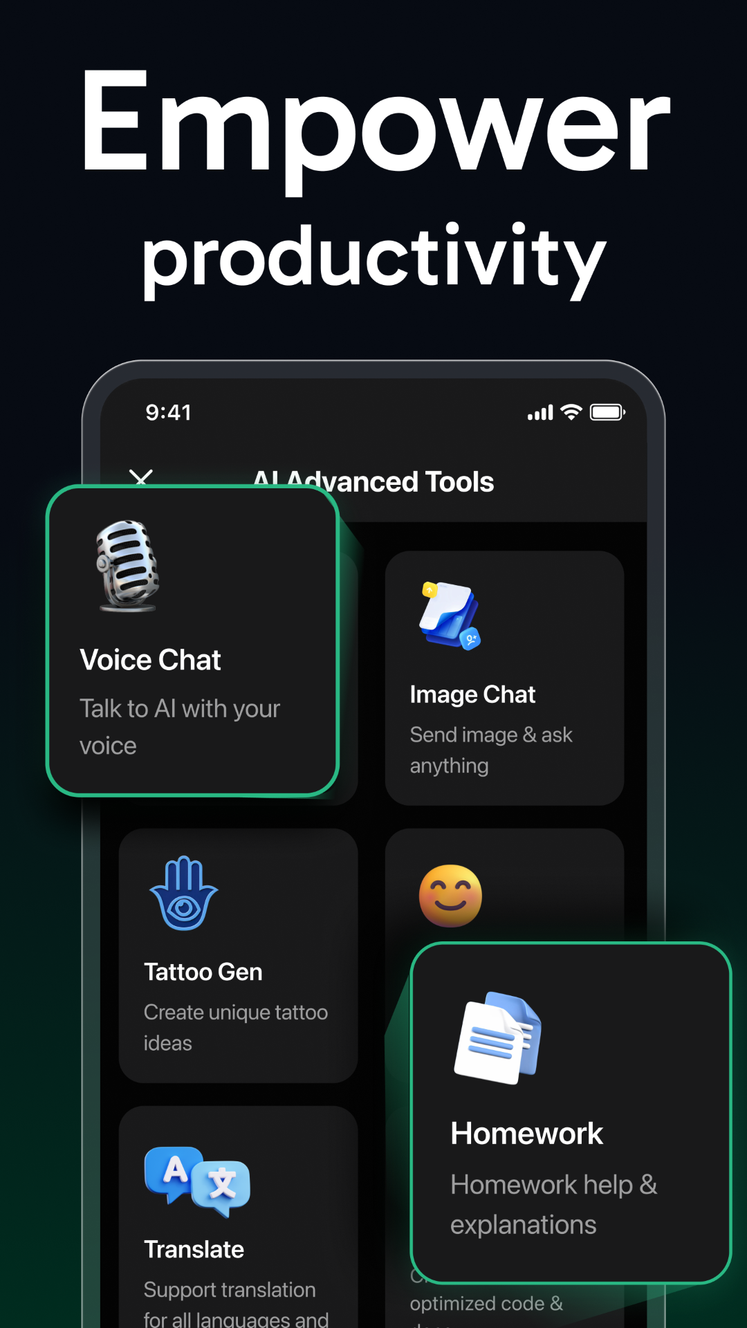 اسکرین شات 3 برنامه AI Chat: AI Assistant