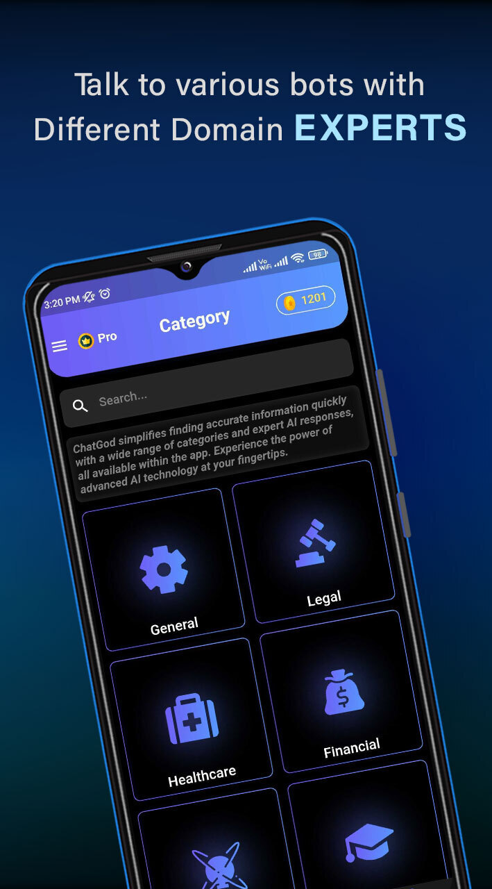 اسکرین شات 2 برنامه Chat GPT: GPT based AI ChatGOD