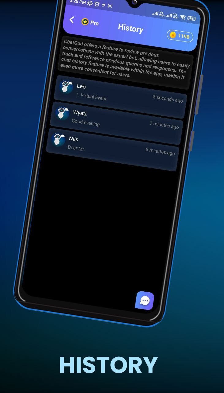 اسکرین شات 3 برنامه Chat GPT: GPT based AI ChatGOD