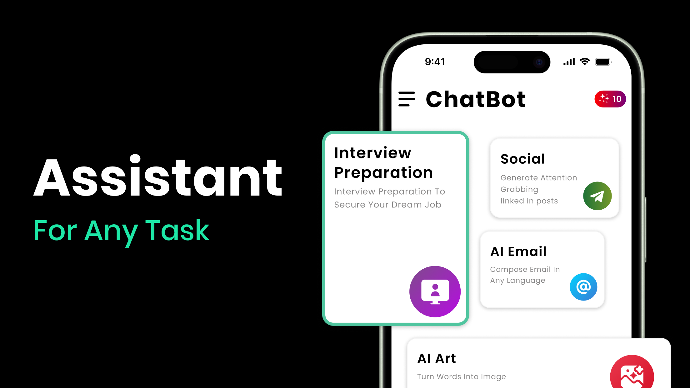 اسکرین شات 5 برنامه Chatbot: AI Chat Bot Assistant