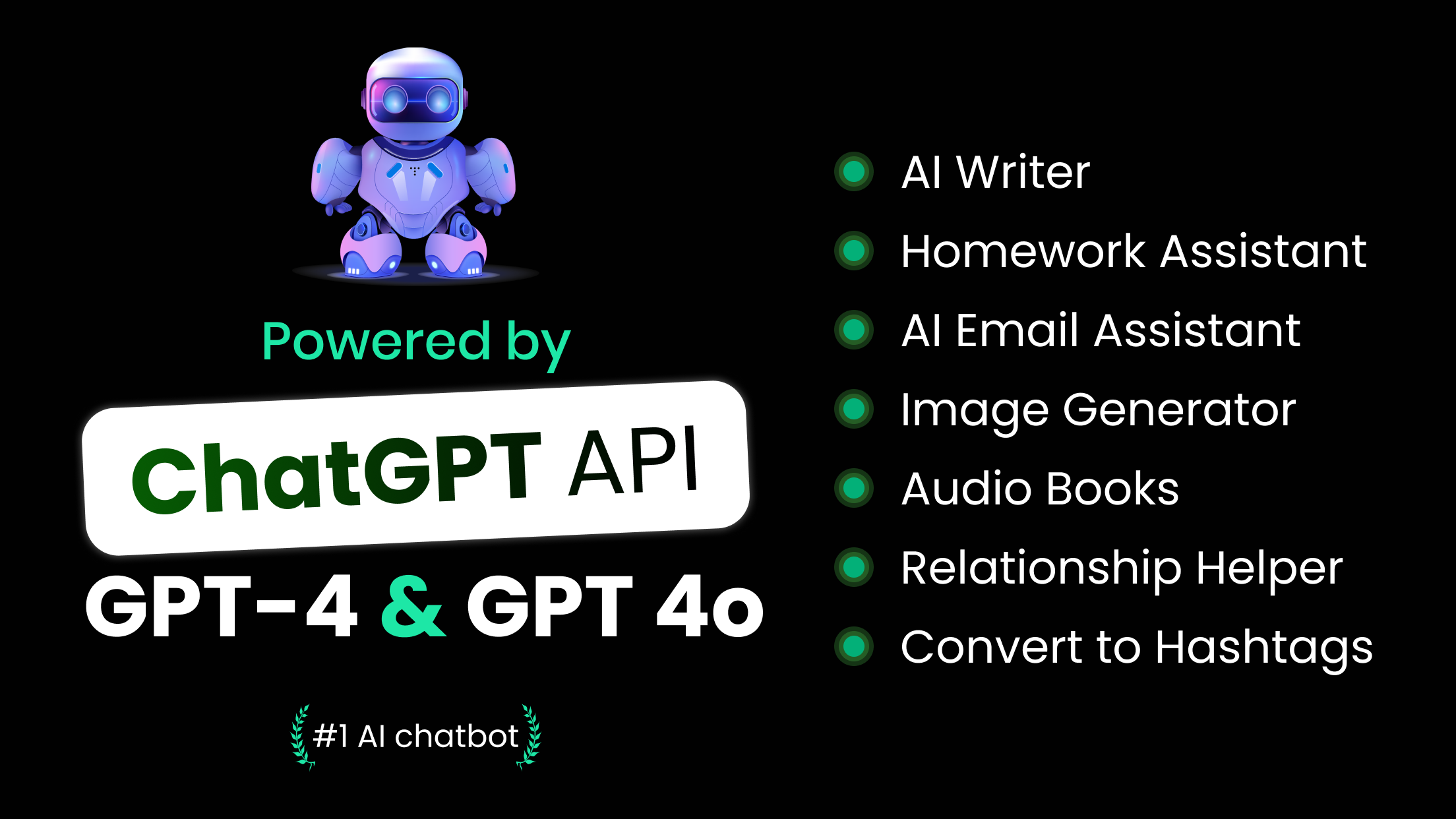 اسکرین شات 1 برنامه Chatbot: AI Chat Bot Assistant