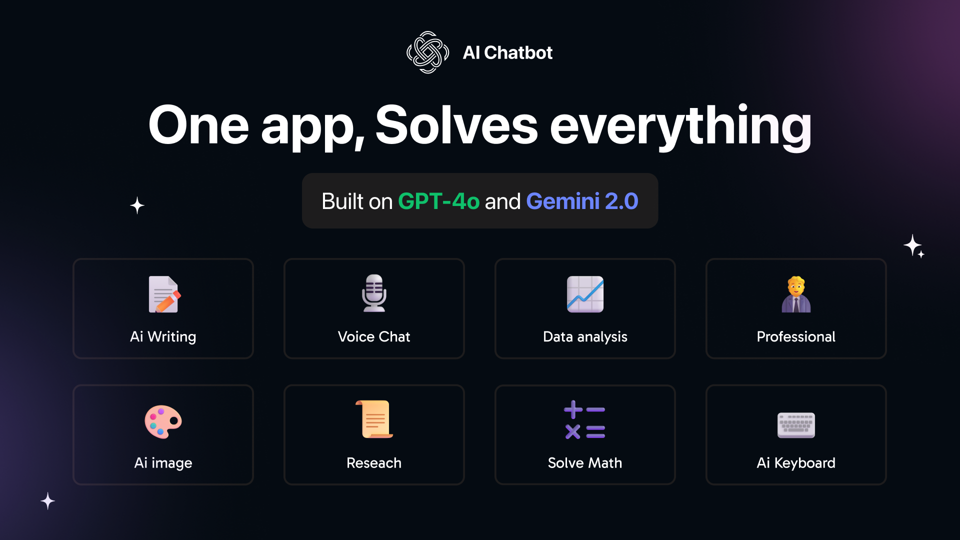 اسکرین شات 1 برنامه AI Chat: Ask AI Chat Anything
