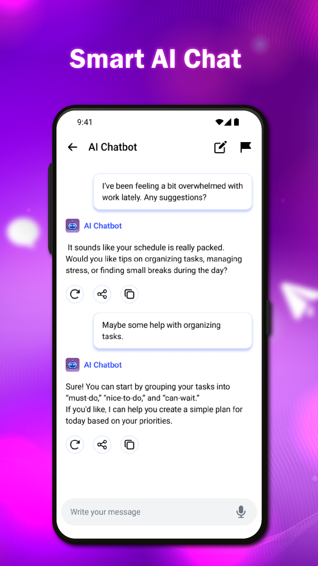 اسکرین شات 1 برنامه Asist AI: Your Smart AI Chat