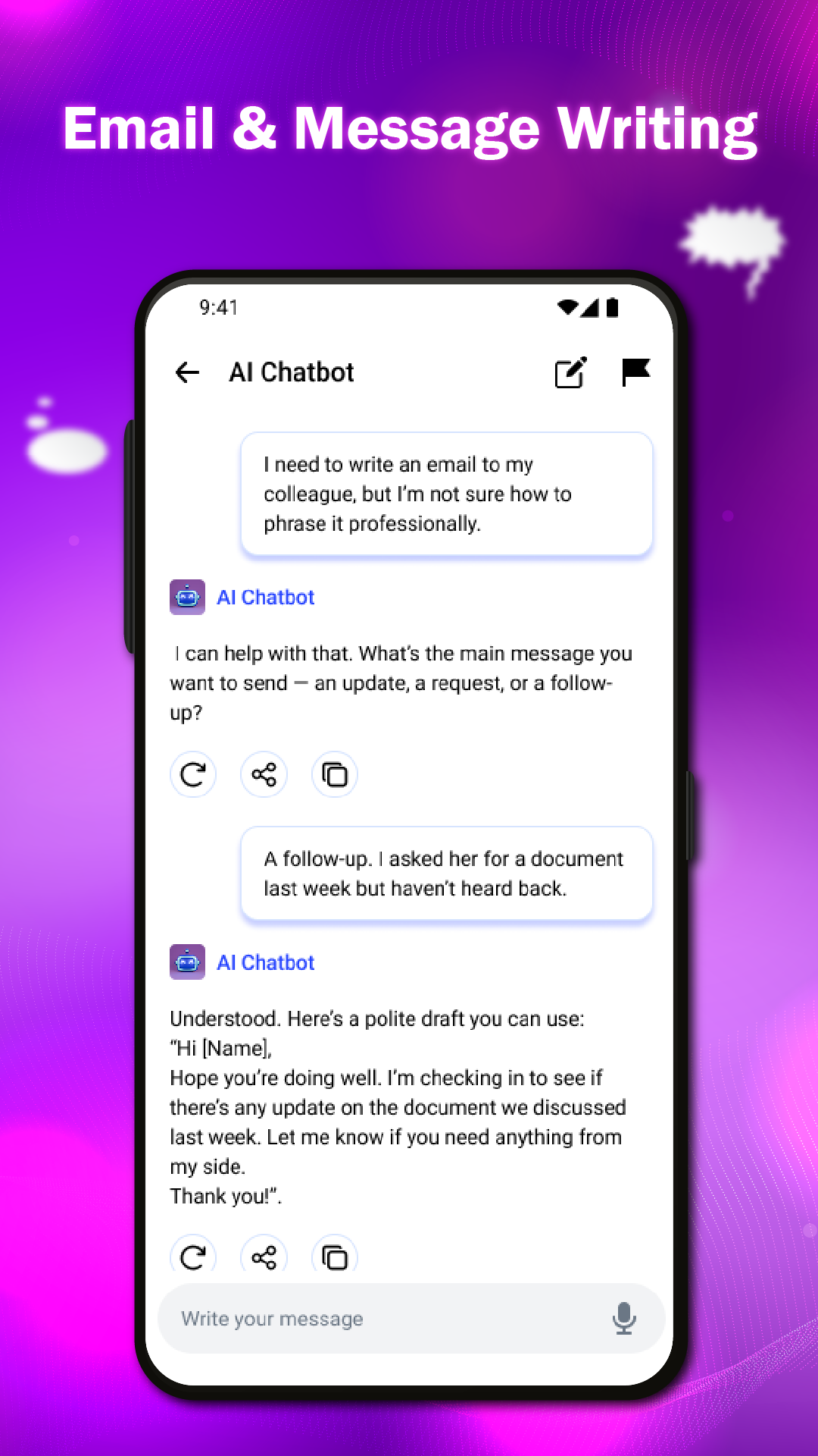 اسکرین شات 4 برنامه Asist AI: Your Smart AI Chat