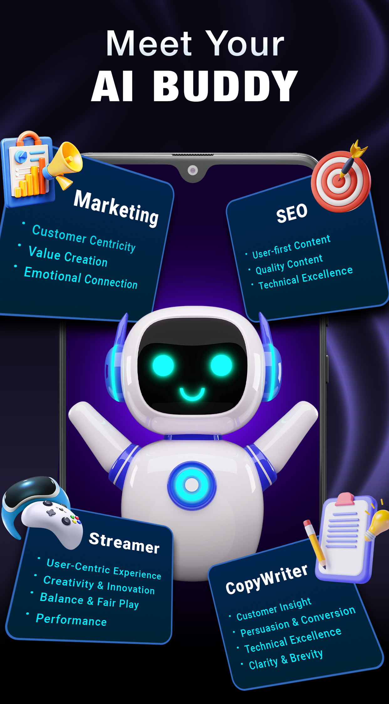 اسکرین شات 4 برنامه AI Chatbot: AI smart assistant