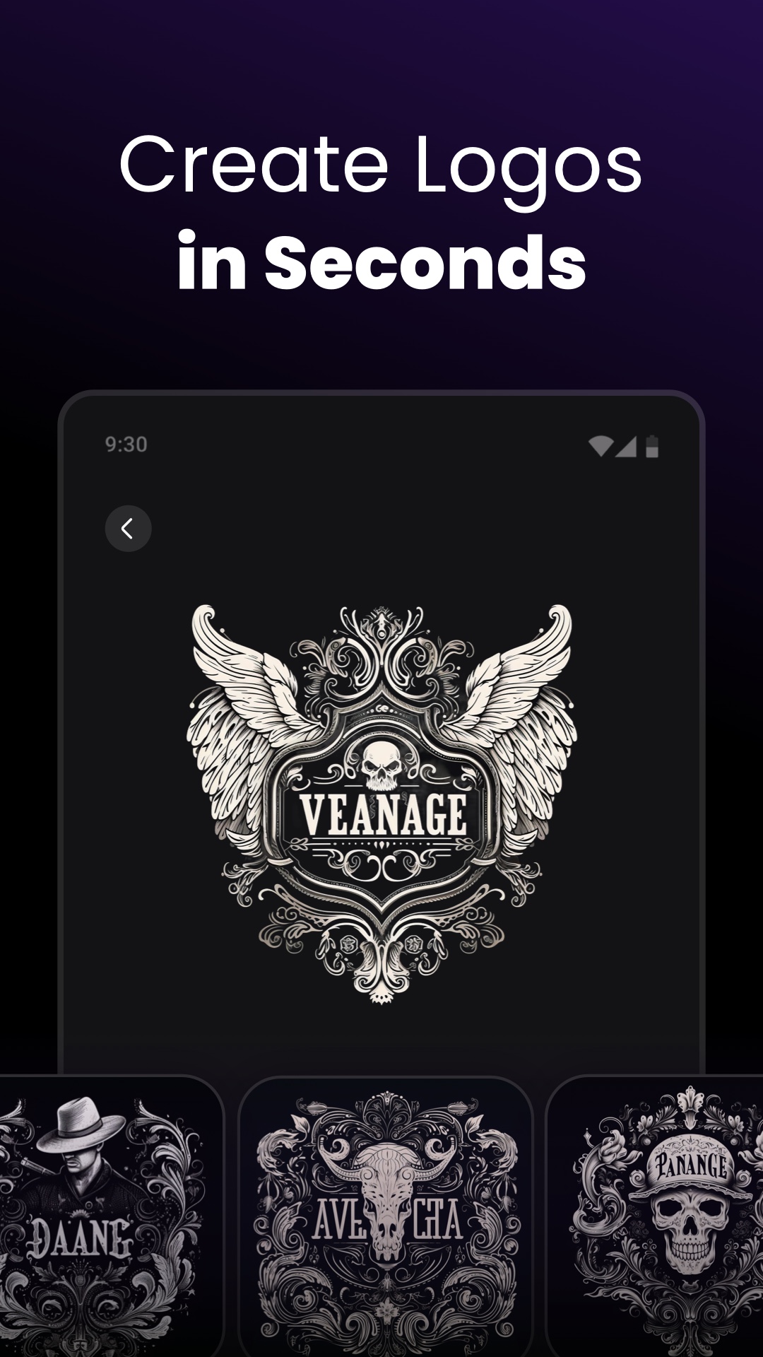 اسکرین شات 4 برنامه Arvin® - AI Logo Maker