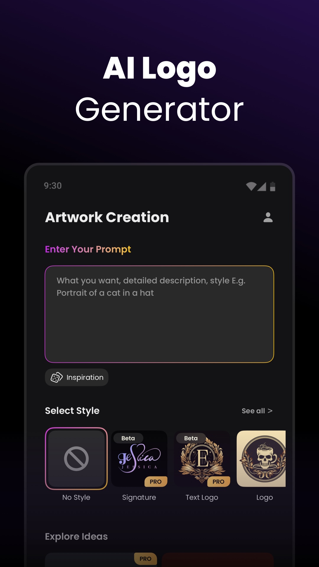اسکرین شات 5 برنامه Arvin® - AI Logo Maker