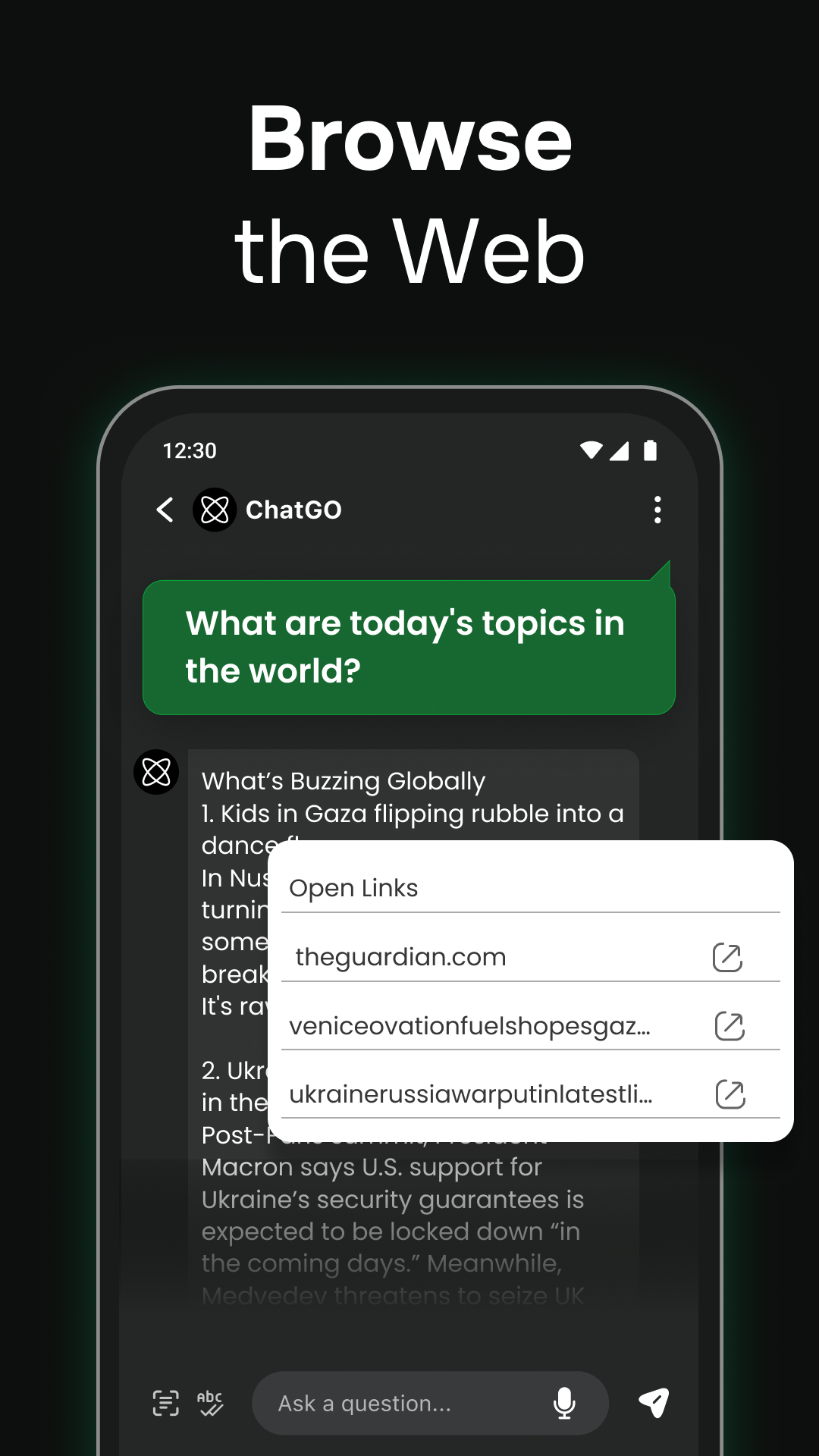 اسکرین شات 5 برنامه Chatbot AI Assistant - ChatGO