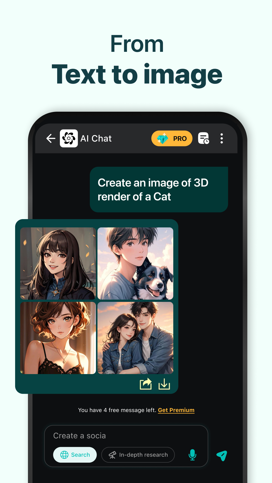 اسکرین شات 5 برنامه Ai Chatbot - Pro