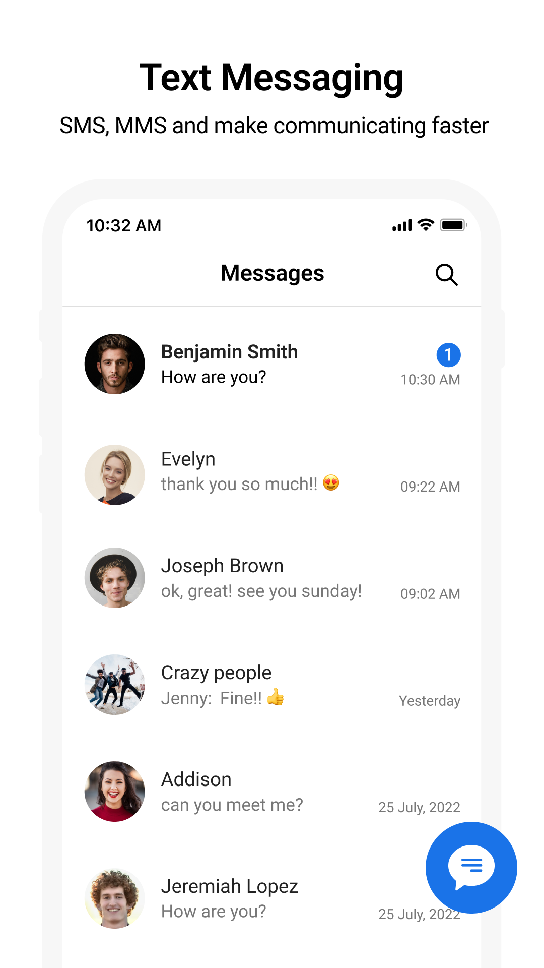 اسکرین شات 1 برنامه Messages