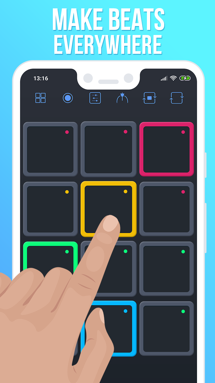اسکرین شات 1 برنامه Drum Pads Guru