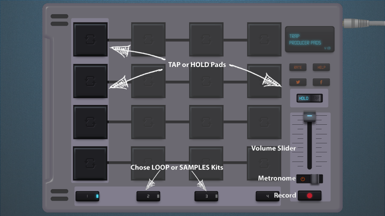 اسکرین شات 4 برنامه Trap Pads
