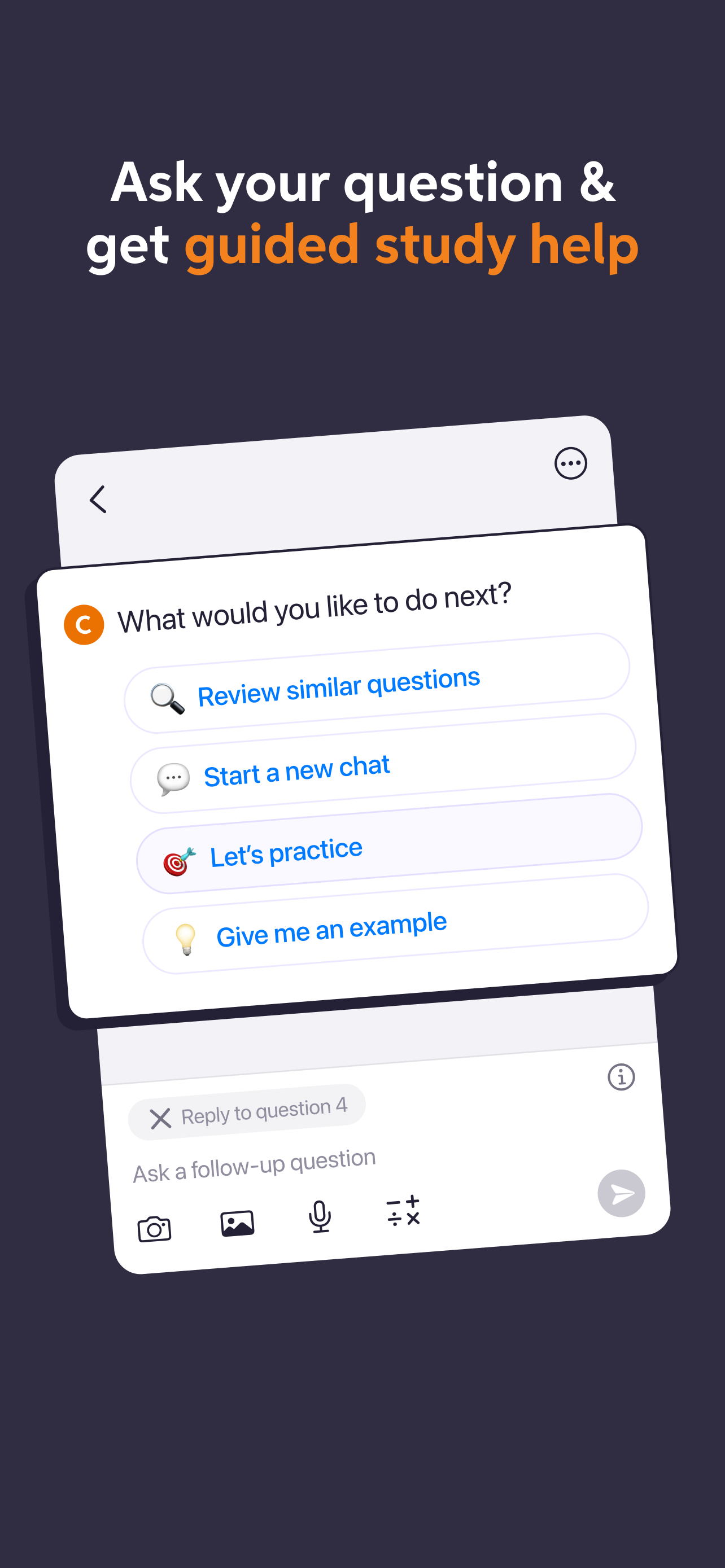 اسکرین شات 5 برنامه Chegg Study - Homework Helper