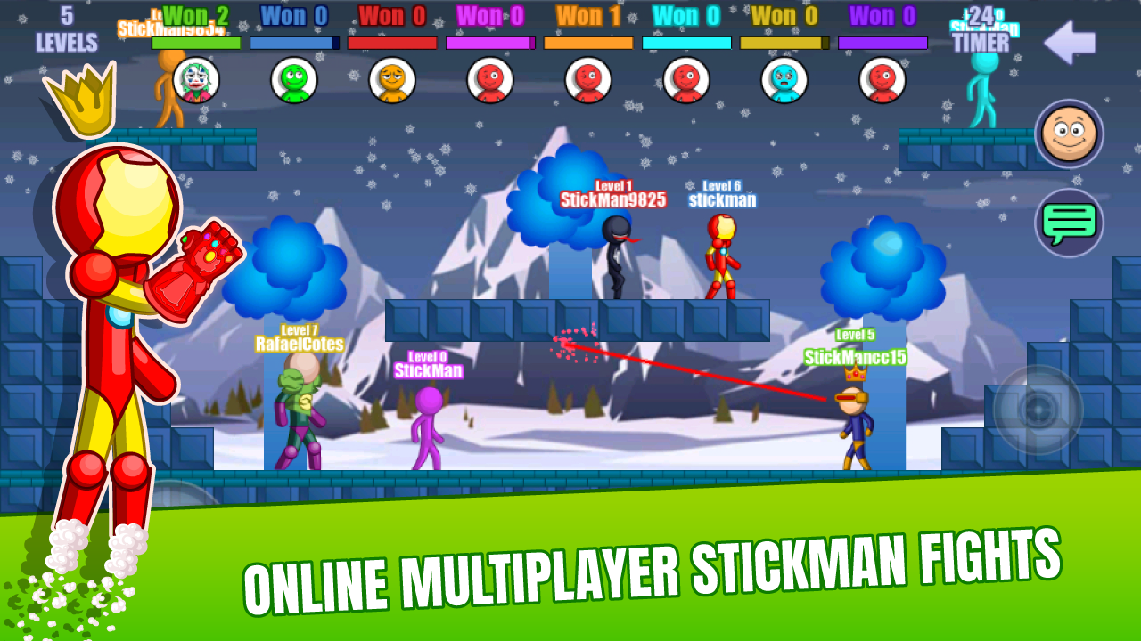 اسکرین شات 1 بازی Stick Fight Online